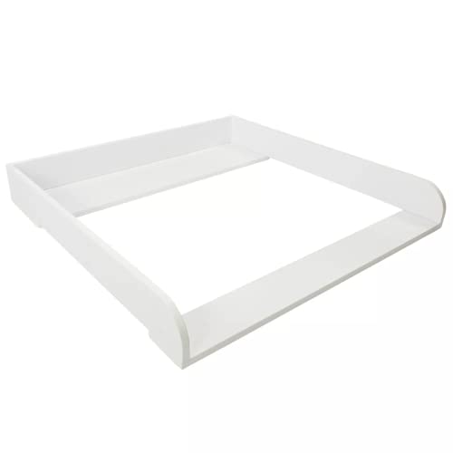 Mudador de Roupas com Prateleira de Madeira Branco Moritz Puckdaddy - Móveis para bebês e crianças pequenas - madeira, moderno, compartimento único, largura 80 cm