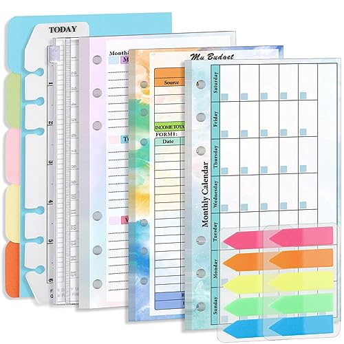 Pasta Organizadora SAMHENG A6 (Multicor) SamHeng - Calendários, organizadores e planejadores - multicor, 5 divisores, bolsa documentos, cartão laminado