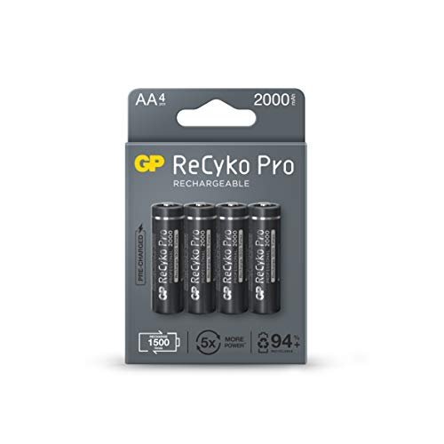 Pilha Recarregável GP-RECYKO PRO (AA) GP BATTERIES - Baterias de uso geral - nícquel-metal hidreto metálico, 2100 mAh, universal, 12 v