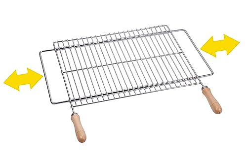 Grelhador de Churrasco SAUVIC 52.5-62.5x40 cm Sauvic - Acessórios para churrasco ao ar livre - grelhador, churrasco, sauvic