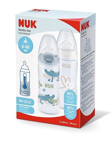 Conjunto de garrafas NUK First Choice+ (0.3 l) MAPA - Biberões - conjunto, garrafas, nuk, first choice, 0.3 l, plástico