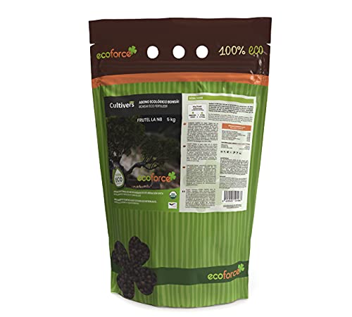 Abono para Bonsai Cultivers 5Kg 8-1-5+74M.O. Ecoforce - Adubos - 5kg, npk, orgânico, ecológico