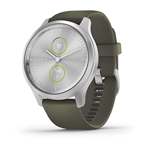 Relógio Desportivo GARMIN Vívomove Style (Bluetooth - Até 5 dias de autonomia - Verde) Garmin - Monitores de atividade - bluetooth, 5 dias autonomia, amoled, corning gorilla glass