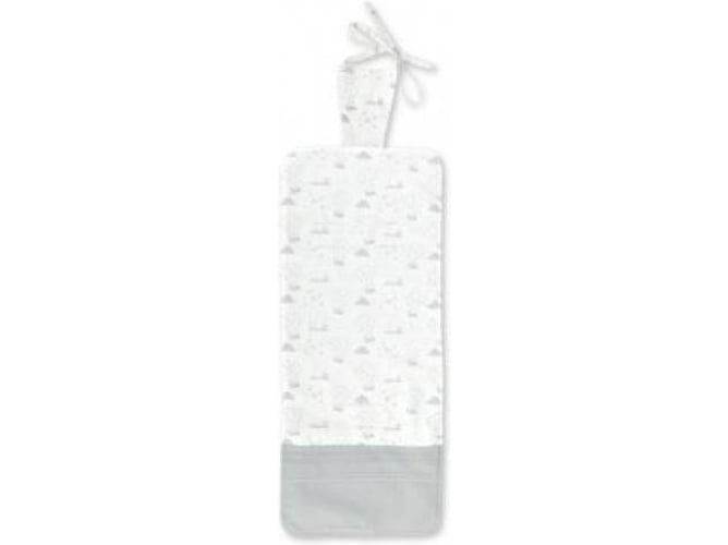 Forra de Cadeira Pirulos Baston Letoile | Branco, Cinza (Puericultura - Dormir) PIRULOS - Móveis para bebês e crianças pequenas - branco, cinza, puericultura, dormir