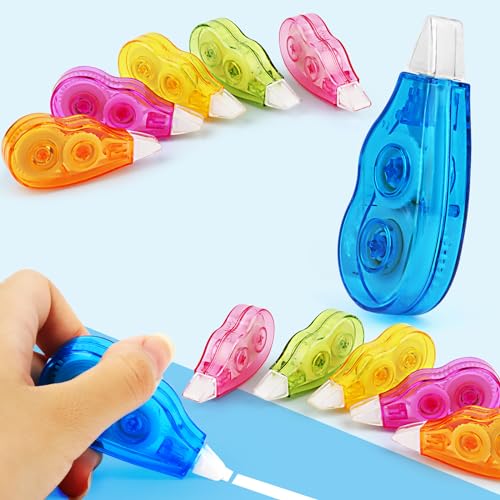 Fita Correctora ROLLEUR 12 Unidades (Transparente - 10 cm) LWMTT - Correção de fluídos, canetas e fitas - transparente, 10 cm, 12 unidades
