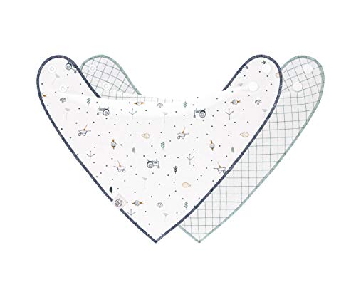 Lássig Baby Bandanas Garden Explorer Tractor Lässig - Móveis para bebês e crianças pequenas - bandana, garden explorer, tractor