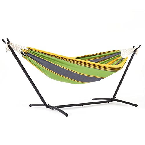 Hamaqueiro MONDEER com Suporte (Verde - Poliéster) DANLONG - Redes de descanso - suporte, corpo, poliéster