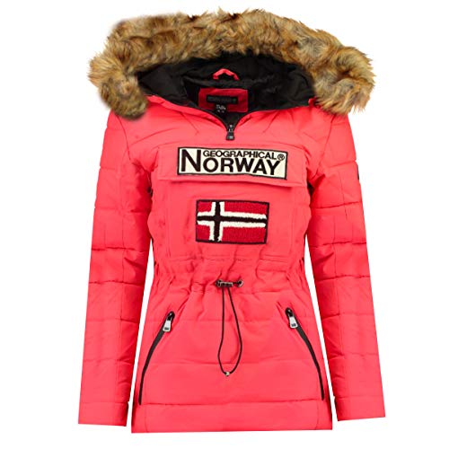 Casaco para Mulher GEORGRAPHIC BELINDA CORAL L Geographical Norway - Casacos e jaquetas - poliéster, capuz, luva, fecho éclair