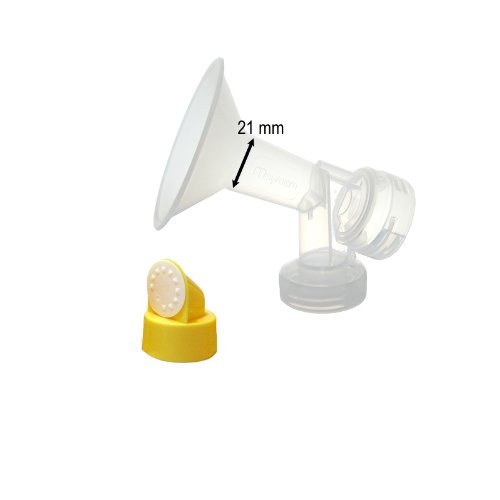 Medela 21 Mm Personal Fit Shield And Connector Maymom - Acessórios para bomba de mama - 21 mm, personal fit, shield, connector, medela