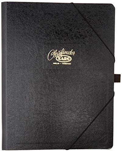 Pasta Organizadora SARO FOLIO (Preto - Polipropileno - A4) SARO - Pastas de arquivo - a4, preto, polipropileno, 12 compartimentos