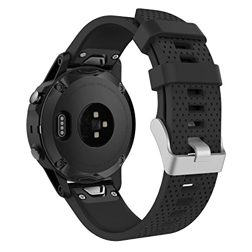Bracelete para Relógio GARMIN Fenix 7s/M / Fenix 6s/M (Preto) MoKo - Acessórios para monitor de atividades - fénix, preto, garmin