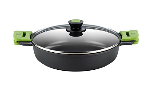Panela com Tampa BRA PRIOR 1000 (Alumínio) BRA - Utensílios de cozinha - alumínio, 5l, preto