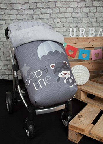 Forra para Carrinho de Passeio Babyline 3D Cinzento Babyline - Forros e sacos de transporte para bebês - forra, carrinho, passeio, cinzento
