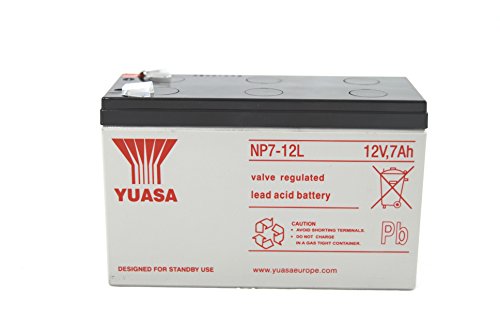 Bateria Recarregável YUASA NP7-12L Chumbo-Ácido Selado Yuasa - Baterias de uso geral - chumbo-ácido selado, 7000 mAh, carro, preto