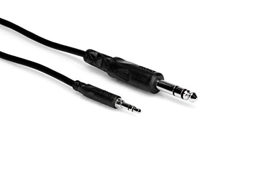 Cabo de Áudio HOSA TECHNOLOGY (Jack 6.3mm - Jack 3.5mm - 3 m - Preto) Hosa Technology - Cabos de áudio e vídeo - 3,05 m, jack 6.3mm, jack 3.5mm, preto