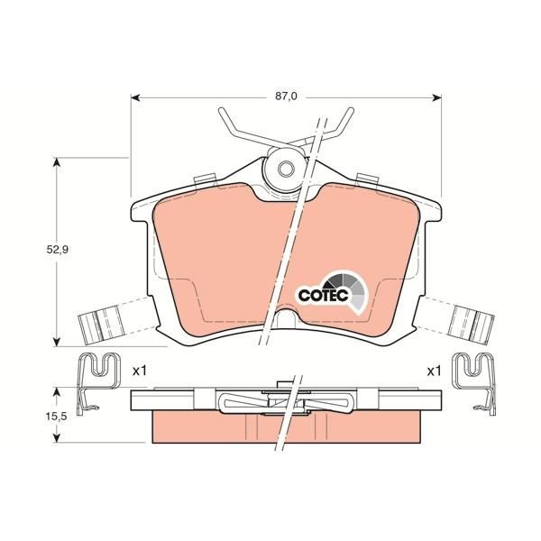 Pastilhas para Parafusos TRW AUTOMOTIVE GDB3190 TRW - Peças de automóveis - pastilhas, parafusos, TRW AUTOMOTIVE, gdb3190, lexus gs300h, preto