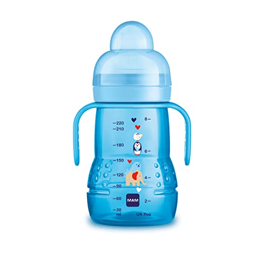 Garrafa de Aprendizagem MAM Trainer+ Elephant MAM Babyartikel GmbH - Canecas - transição, chupeta antigotejamento, bico ultra macio, alça MAM