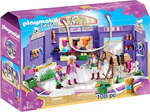 PLAYMOBIL City Life 9401 Loja de Equitação PLAYMOBIL - Conjuntos de brinquedos - loja, equitação, acessórios, cavalos