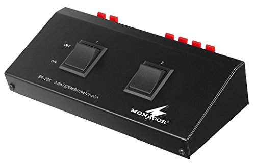 Comutador de Áudio MONACOR SPS-20S (Preto) MONACOR - Divisores e comutadores de áudio e vídeo - comutador, áudio, entradas, saídas, botões