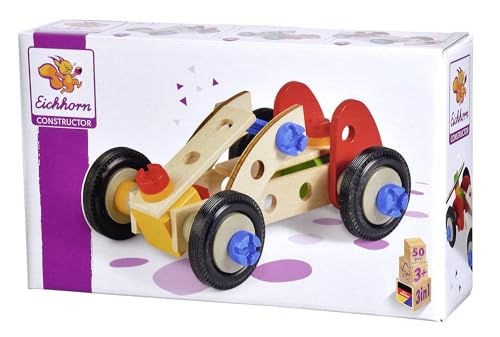 Conjunto de Brinquedos de Madeira EICHORN 400100004 Eichhorn - Carrinhos de brinquedo - conjunto, brinquedos, madeira, eichorn, 400100004, peças