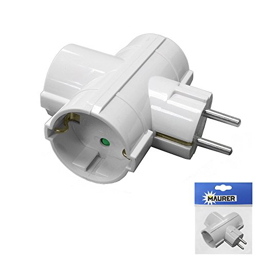 Adaptador de energia MAURER 00069-00 (Preto) A Forged Tool, SA - Tomadas e soquetes de energia - preto, interruptor