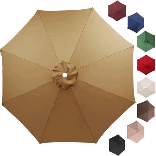 Toldo de Guarda-Sol para Jardim (3m - Cinza) SDNAM - Guarda-sóis e guarda-chuvas - jardim, 3m, cinza
