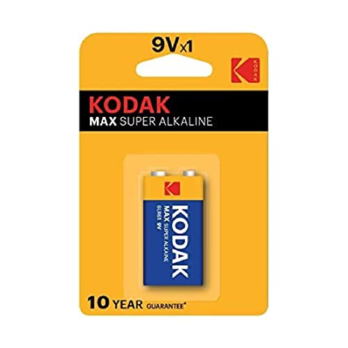 Pilhas KODAK Alkaline (6F22 - 9V - 1 Unidade) Kodak - Baterias de uso geral - alkaline, 9V, 60 mAh