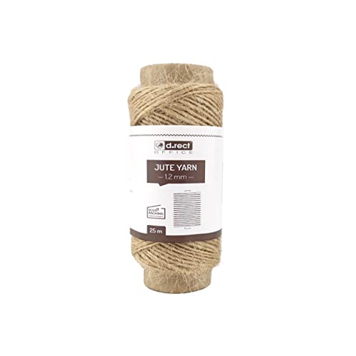 Fita Decorativa DRECT 25M Yute Marron Natural Leviatan - Barbante - 25m, yute natural, biodegradable
