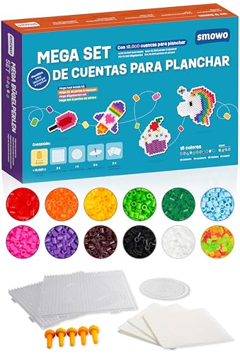 Kit de contas para planchar SMOWO (Idade minima recomendada: 3 anos) Smowo - Materiais de arte e artesanato - kit, contas, planchar