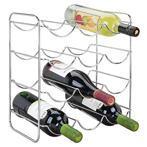 Suporte para Garrafas MDESIGN Metal (Prateado) mDesign - Utensílios de Cozinha - metal, prateado