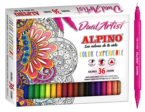 Marcador ALPINO Dual Artist Color Experience Alpino - Marcadores e marcadores de texto - dual artist, ponta fina, ponta pincel, ergonomia