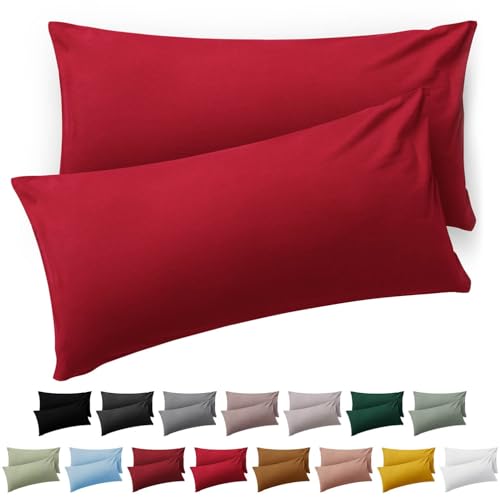 Capa de Almofada BLUMTAL (Vermelho - 40 x 80 cm) Everbrent - Fronhas e almofadas - microfibra, lavável, 40 x 80 cm