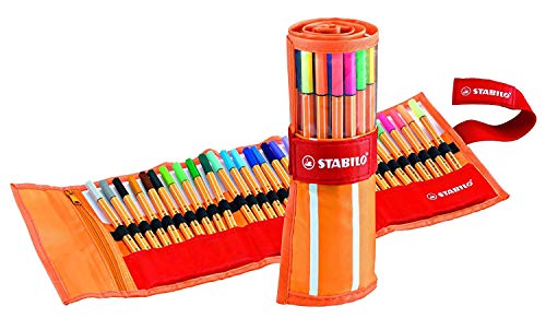 Marcadores Fineliner STABILO Point 88 Multicor (Caixa de 30) Stabilo - Canetas - finos, precisos, tinta à base de água, corpo hexagonal