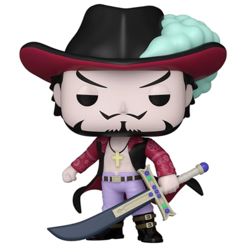 Figura FUNKO POP! One Piece - Dracule Mihawk Funko - Bonecos de ação e brinquedo - figura, funko pop, One Piece, dracule mihawk, pvc, 9 cm