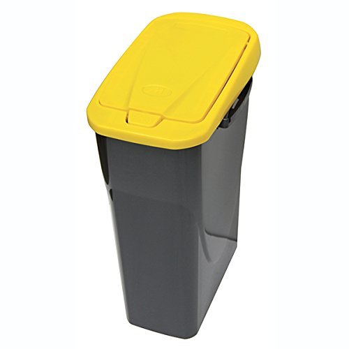 Caixote do Lixo M-HOME Ecobin (Plástico - 34x44x48 cm) Mondex - Lixeiras e cestos de lixo - plástico, 34x44x48 cm, 2,5 l, preto amarelo