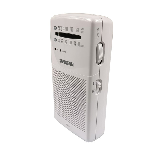 Rádio SANGEAN SR-35 (Branco - Digital - AM/FM - Pilhas e Corrente) Sangean - Radios - digital, am/fm, portátil, pilhas e corrente