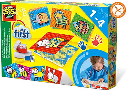 Tinta Lavável de Pintar com Dedos SES CREATIVE My First SES CREATIVE - Brinquedos - lavável, segura, crianças, cores