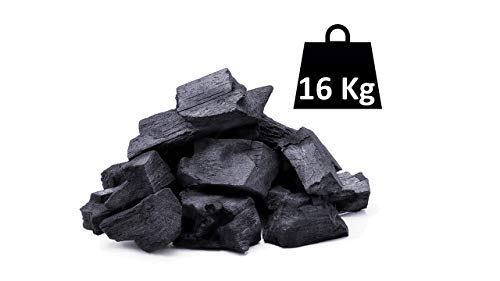 Carvão Vegetal para Churrasco HORIZON FORESTAL (16 kg) Horizón Forestal - Briquetes de carvão vegetal - carvão vegetal, encina natural, cinzas 80-120 minutos