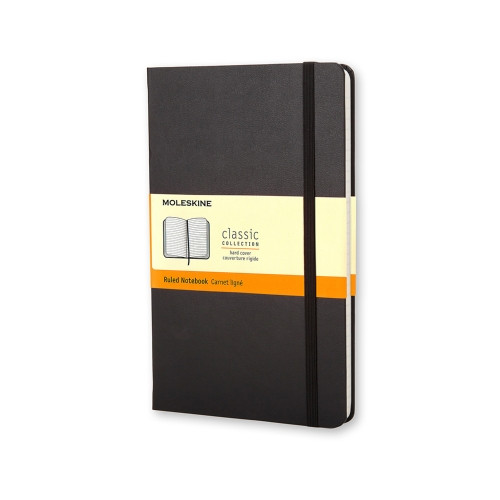 Caderno Moleskine Hard Cover Preto (Recondicionado Sinais de Uso) Moleskine - Cadernos e bloco de notas - hard cover, preto, recondicionado