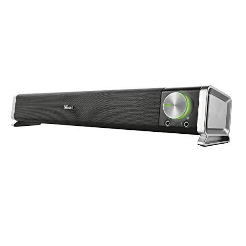 Trust Asto Soundbar 2.1 Canais 120 W Preto Trust - Alto-falantes - 120 W, 2.1 canais, usb, iluminação