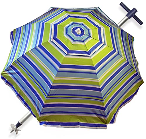 Guarda-Sol de Praia Outsunny | 200x300x230cm - Preto Pincho - Guarda-sóis e toldos de exterior - fibra de vidro, preto, 200x300x230cm, 1,9 kg