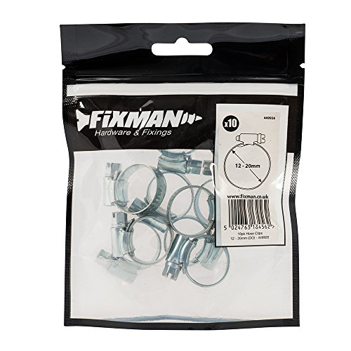 Conjunto de Abraçadeiras para Mangueira FIXMAN 449926 - 10 peças FIXMAN - Grampo para tubos de encanamento - abraçadeiras, mangueira, 10 peças