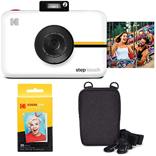 Máquina Fotográfica Instantânea KODAK Step Touch (Branco - Li-Po 700 mAh - 25 Folhas) Kodak - Câmeras digitais - máquina fotográfica, instantânea, kodak step touch, zink, 25 folhas, câmara digital