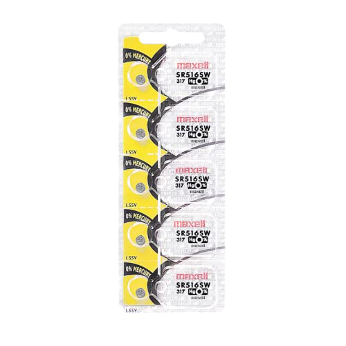 Pilha Recarregável MAXELL SR516SW (1.55V) Maxell - Baterias de uso geral - 1,55 V, 500 mAh, recarregável