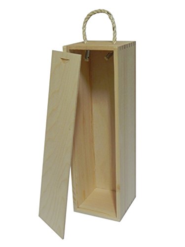 Caixa de Madeira para Vinho - 3.7x23.5x15cm Woode World - Caixas de presente e latas - madeira, vinho, 3.7x23.5x15cm
