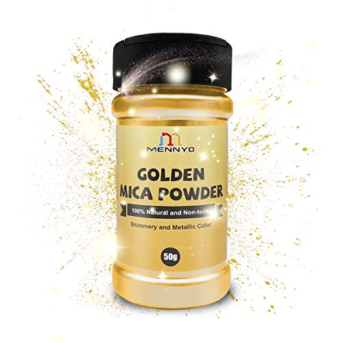 Pigmento para Resina Epoxi 50G Cor Dourado MennyO MENNYO - Banho e corpo - pigmento, resina epoxi, cor dourado, mica natural, óxido de silício, óxido de estanho