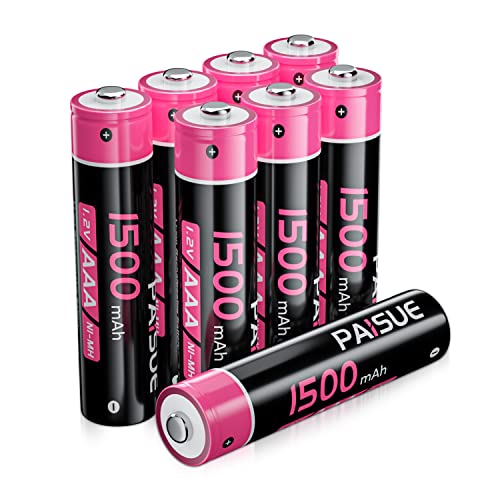 Pilhas Recarregáveis PAISUE AAA 1500mAh (8 unidades) ShenZhen Maxpower Technology Co., Ltd. - Baterias de uso geral - 1500mAh, nimh, sem mercúrio, 12V