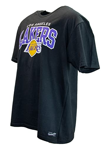 T-shirt para Homem MITCHELL & NESS Los Angeles Lakers Preto para Futebol (XXL) Mitchell & Ness - Camisas e tops - homem, lakers, preto, futebol, xxl