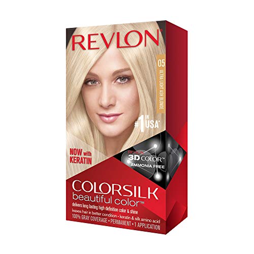 Tinta de Cabelo REVLON ColorSilk Haircolor 4 Ultra Light Loiro Natural (50 ml) REVLON - Cuidados com o cabelo - loiro natural, 4 unidades, 50 ml
