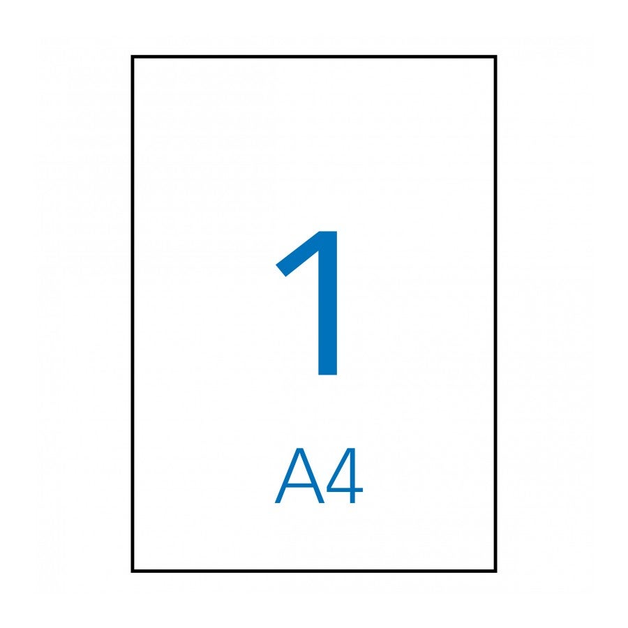 Etiqueta Autocolante APLI 210 x 297mm - 100 Folhas APLI - Papel de impressora e copiadora - autocolantes, 210x297mm, 100 folhas, adesivo permanente